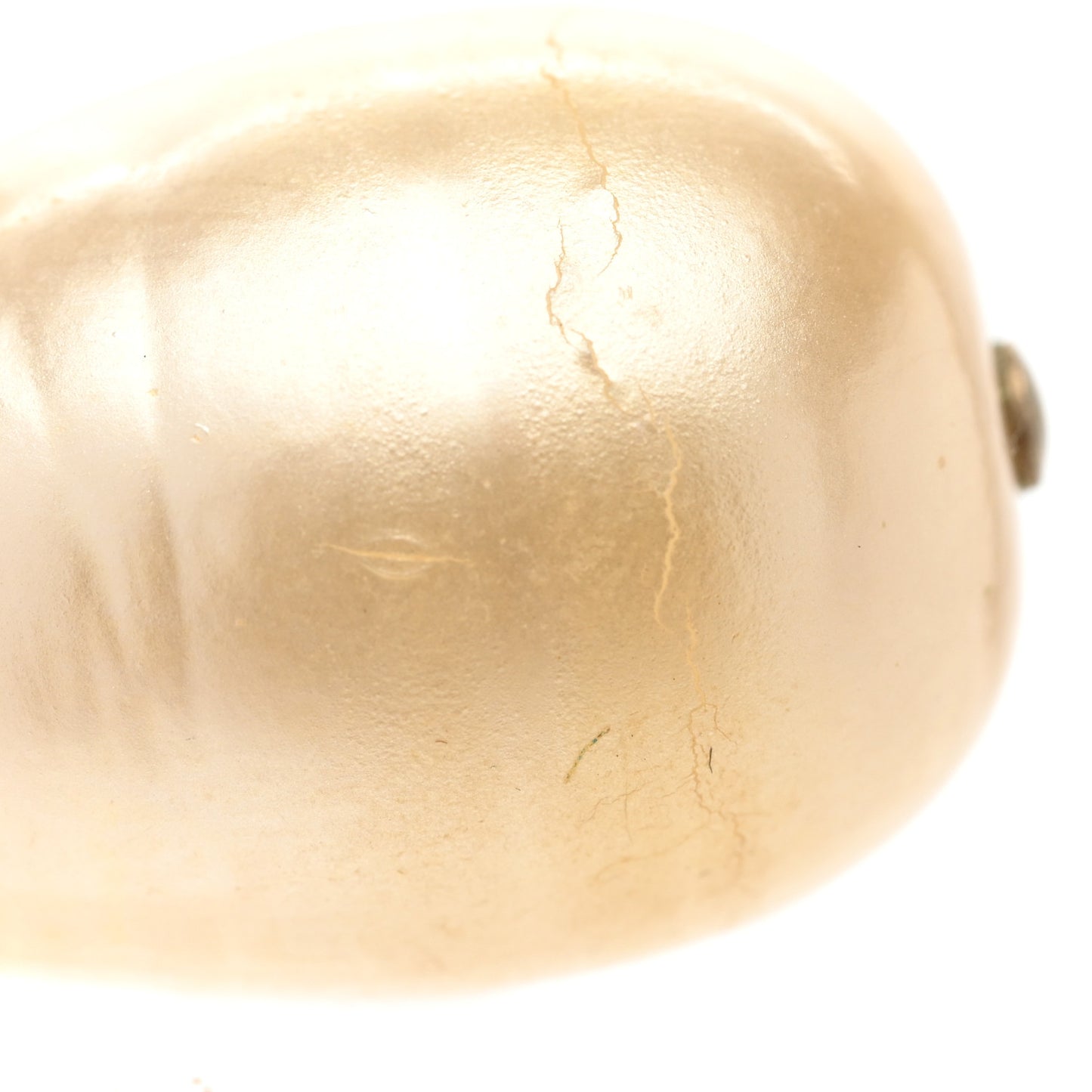 Pearl CC Teardrop Earrings Gold