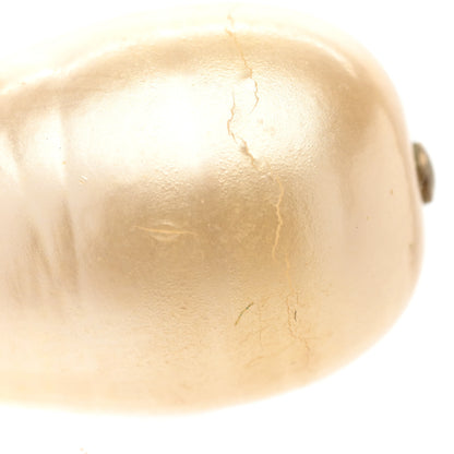 Chanel Pearl CC Teardrop Earrings Gold 6 of 6
