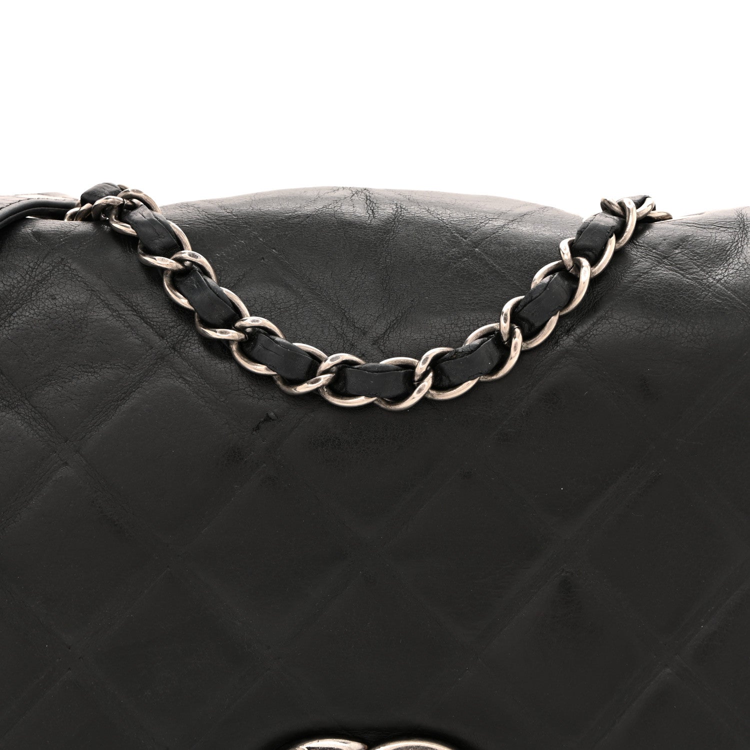Chanel Calfskin Diamond Embossed New Chic Flap Black 8 of 13