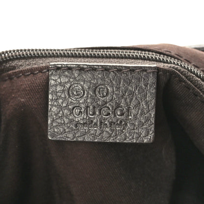 Gucci Denim Monogram Abbey D Ring Hobo Brown 7 of 10