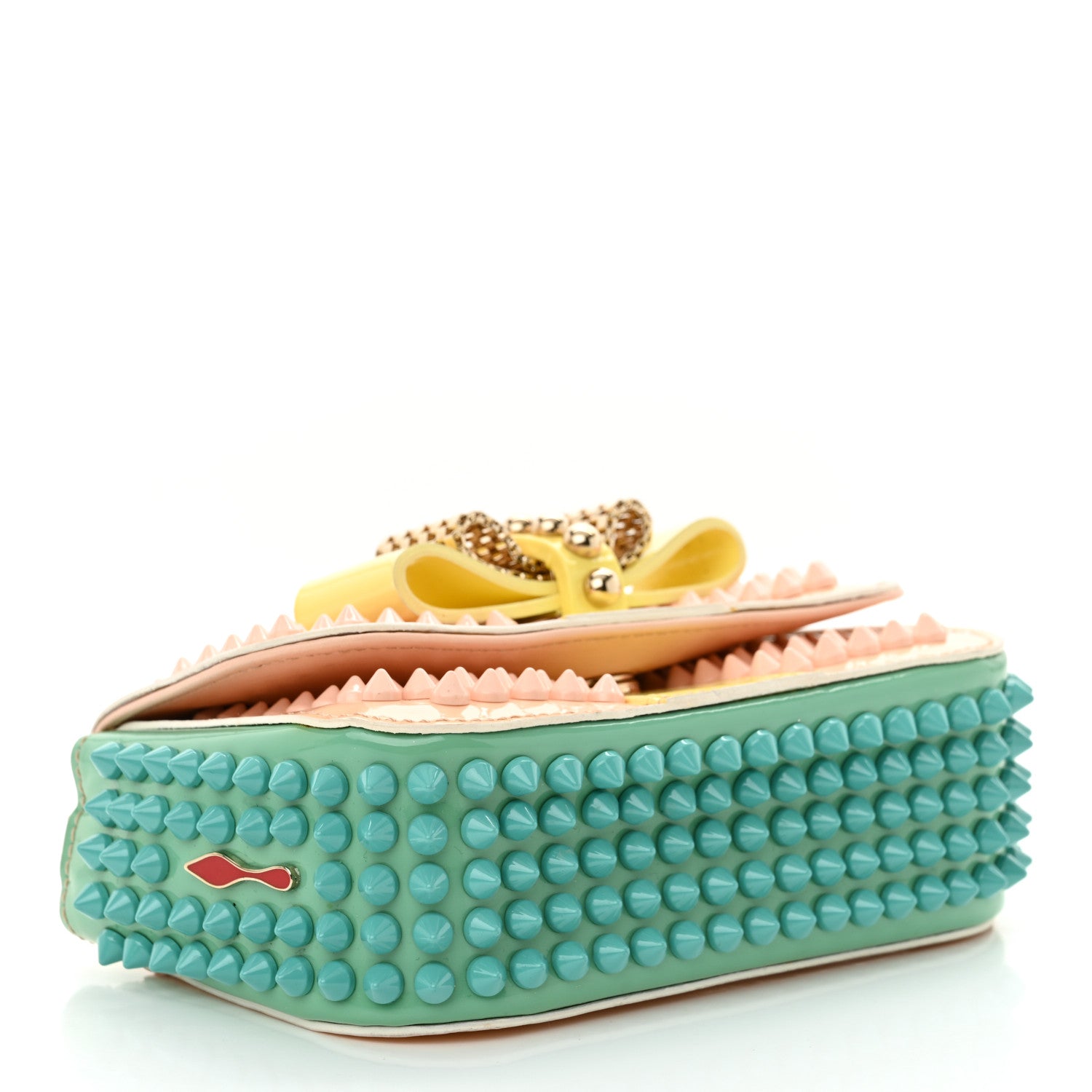 Christian Louboutin Patent Spiked Sweety Charity Crossbody Bag Multicolor 4 of 13