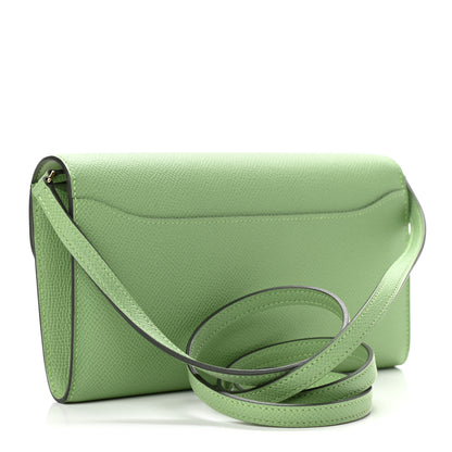 Hermes Epsom Alligator Lizard Constance Wallet To Go Vert Criquet Cactus Beige Sable Ombre 2 of 10