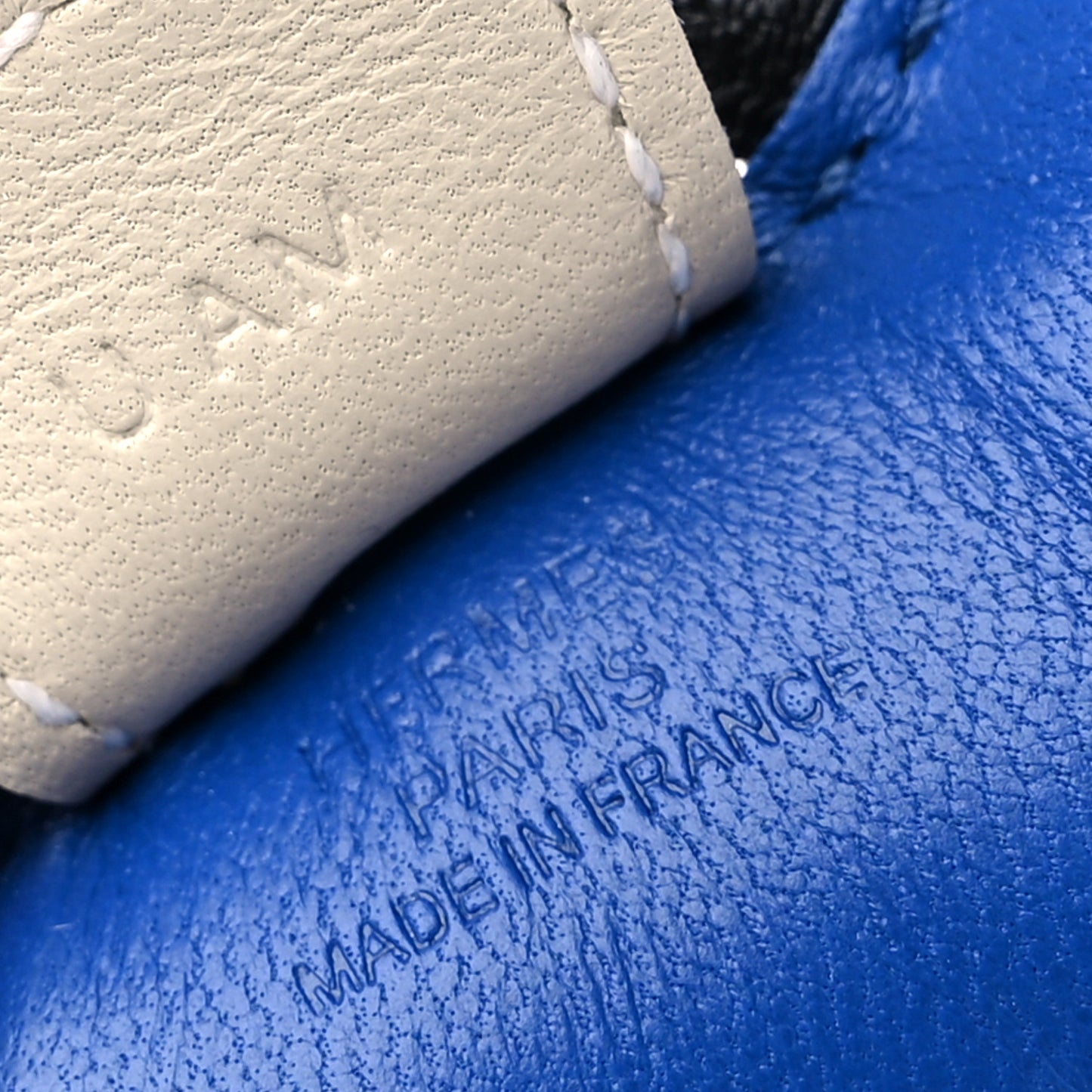 Milo Lambskin Grigri Rodeo Horse Bag Charm PM Bleu France