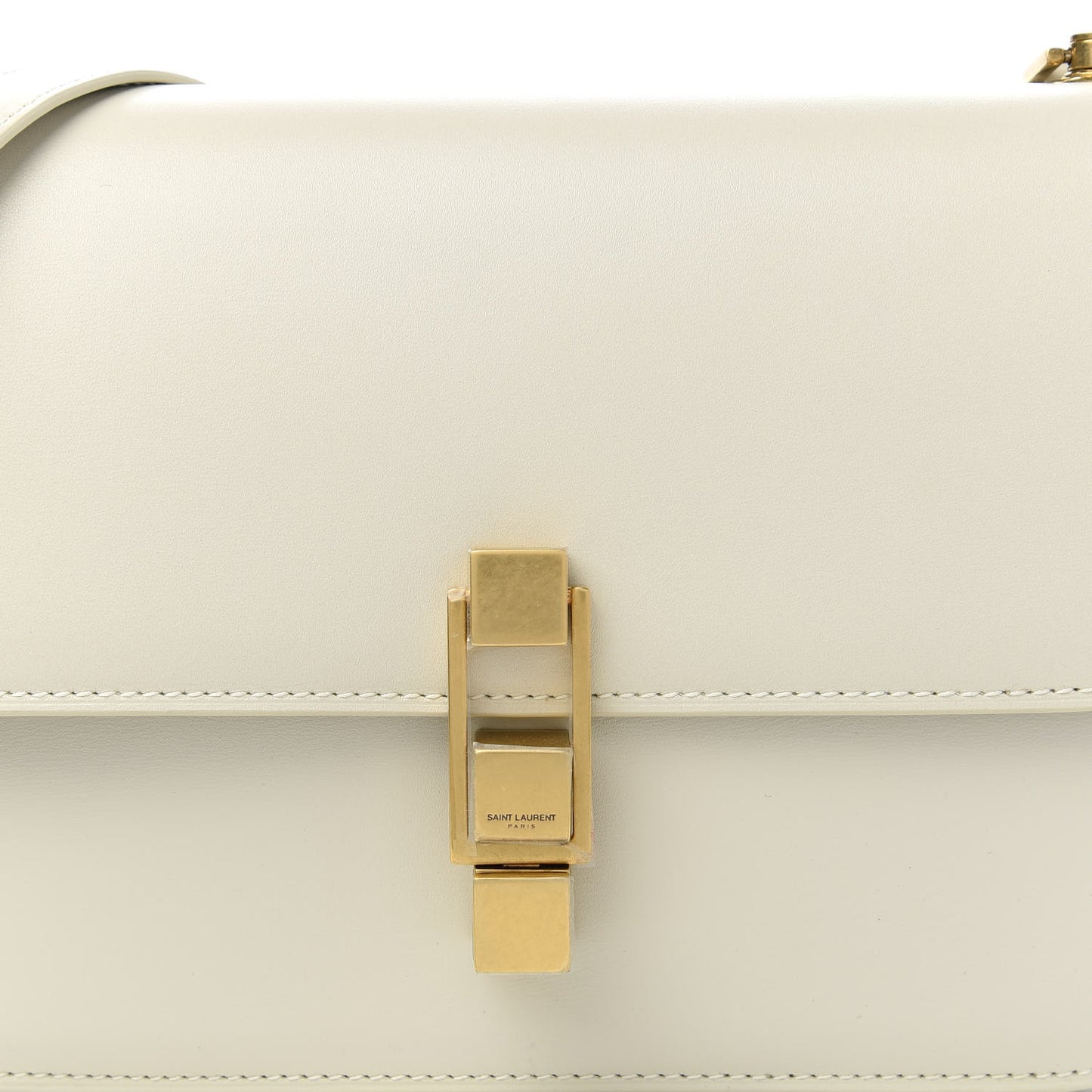 Smooth Calfskin Carre Satchel Crema Soft
