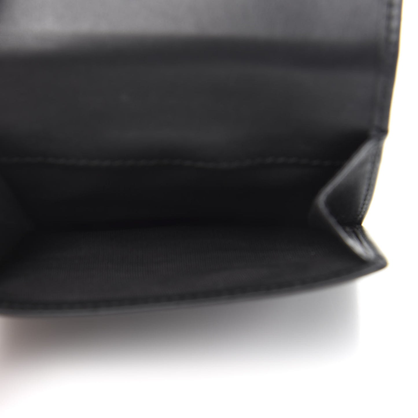 Calfskin Swarovski Crystal Mini GG Sparkling French Flap Wallet Black