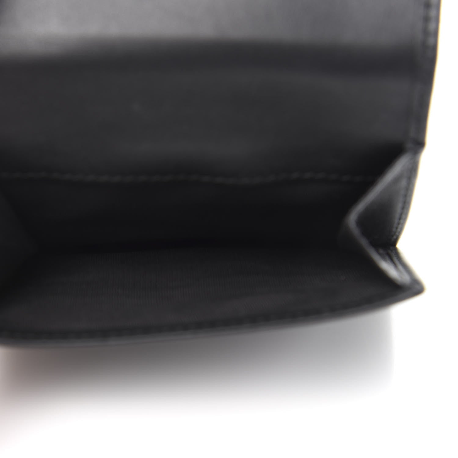 Gucci Calfskin Swarovski Crystal Mini GG Sparkling French Flap Wallet Black 5 of 12