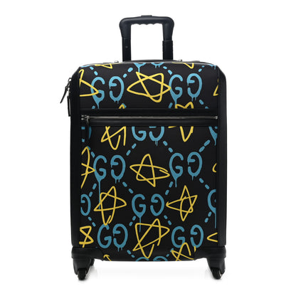 Gucci Nylon GucciGhost Carry On Trolley Black New Acquamarine 1 of 12