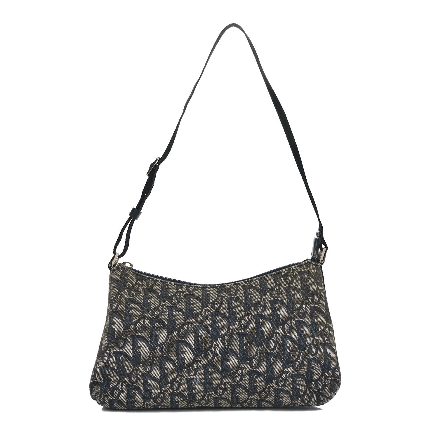 Christian Dior Monogram Shoulder Bag Pochette Black 1 of 12