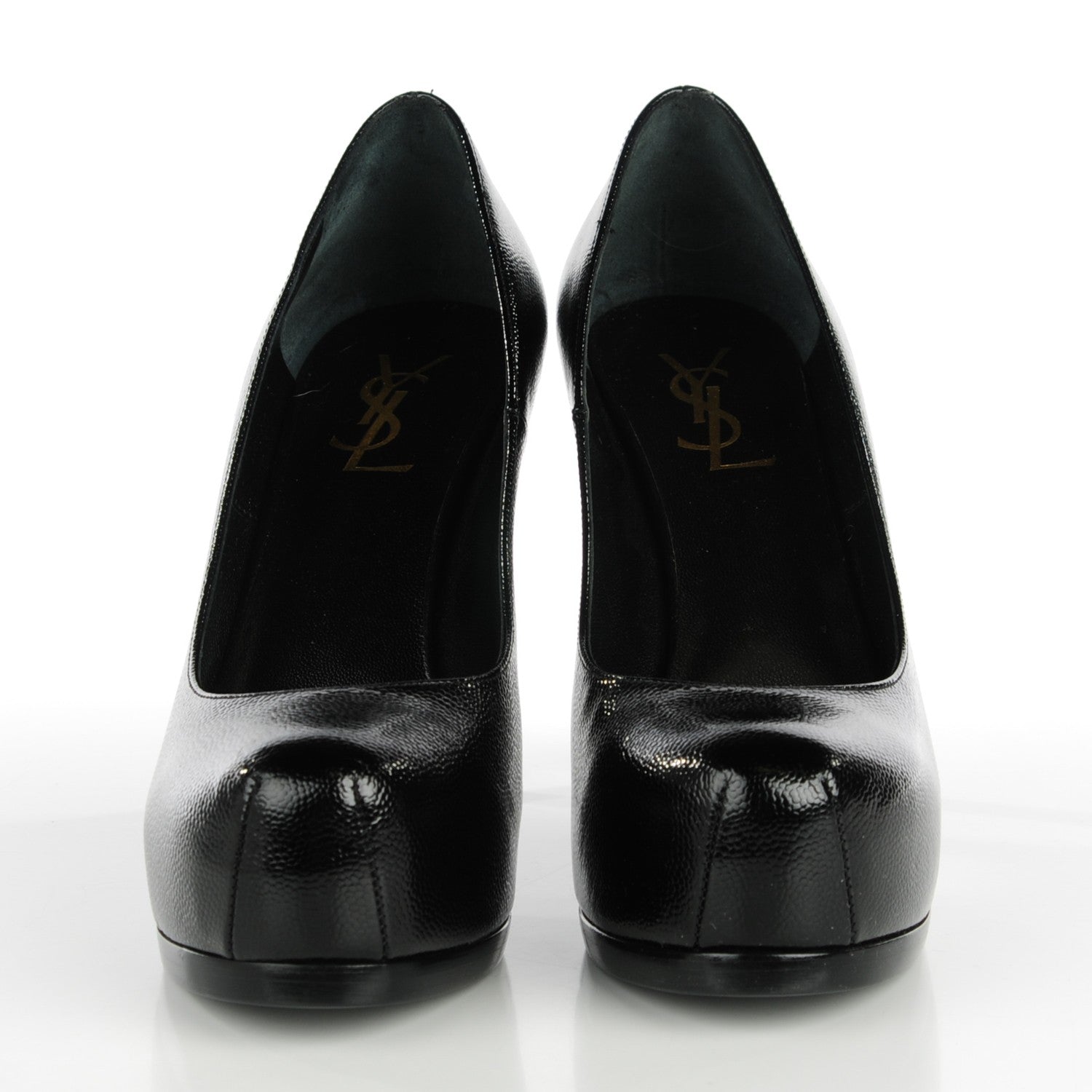 Saint Laurent Vernigolf Tribute 80 Platform Pumps 36.5 Black 2 of 8