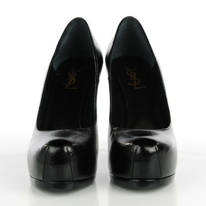 Saint Laurent Vernigolf Tribute 80 Platform Pumps 36.5 Black 2 of 8