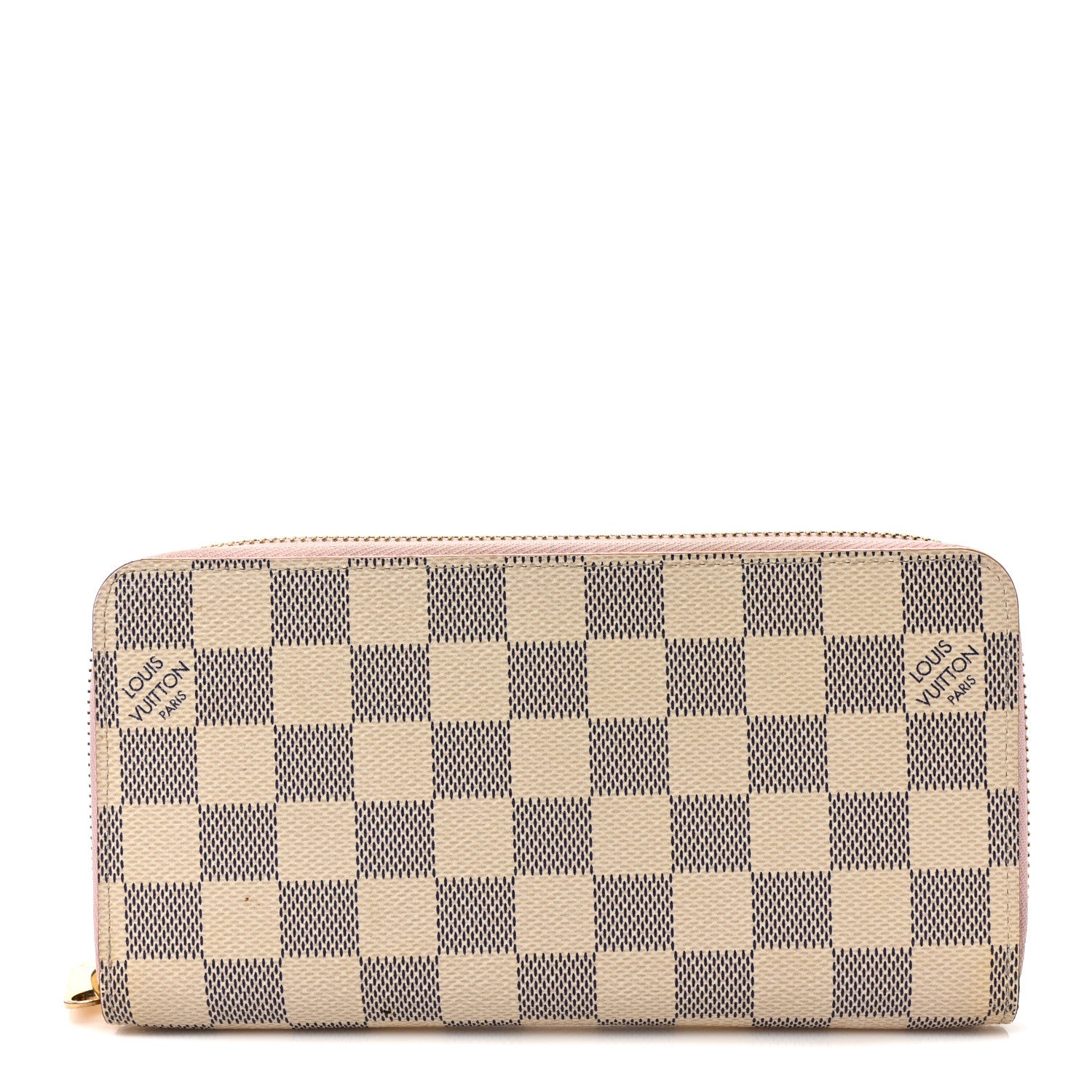 Louis Vuitton Damier Azur Zippy Wallet Rose Ballerine 1 of 8