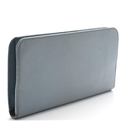 Prada Saffiano Metal Continental Wallet Astrale 3 of 14