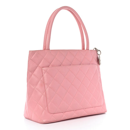 Chanel Caviar Quilted Medallion Tote Light Pink 3 of 11