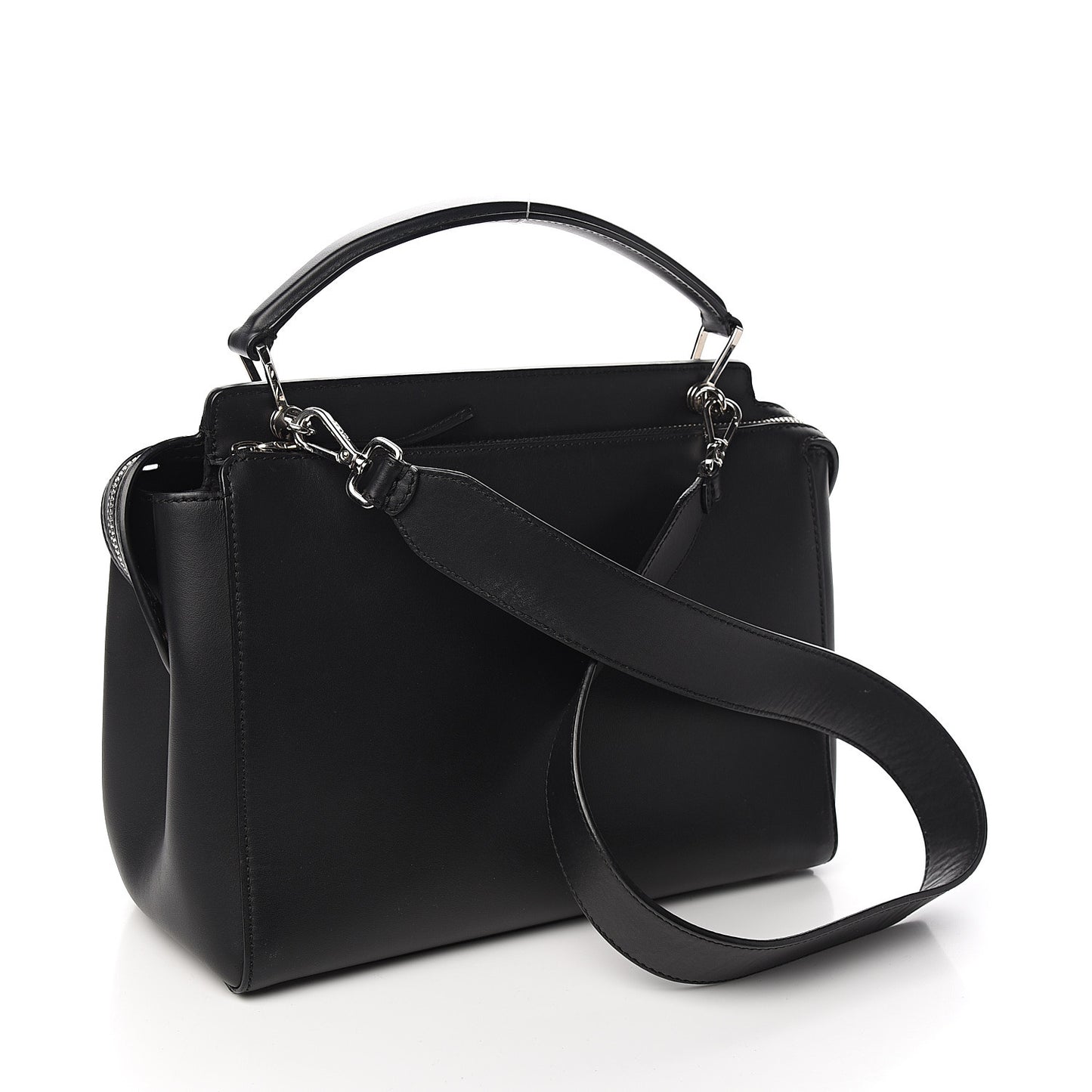 Vitello Baltico Dolce DotCom Satchel Black Blue Royal