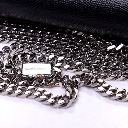 Saint Laurent Grain De Poudre Medium Classic Monogram Kate Satchel Black 10 of 10