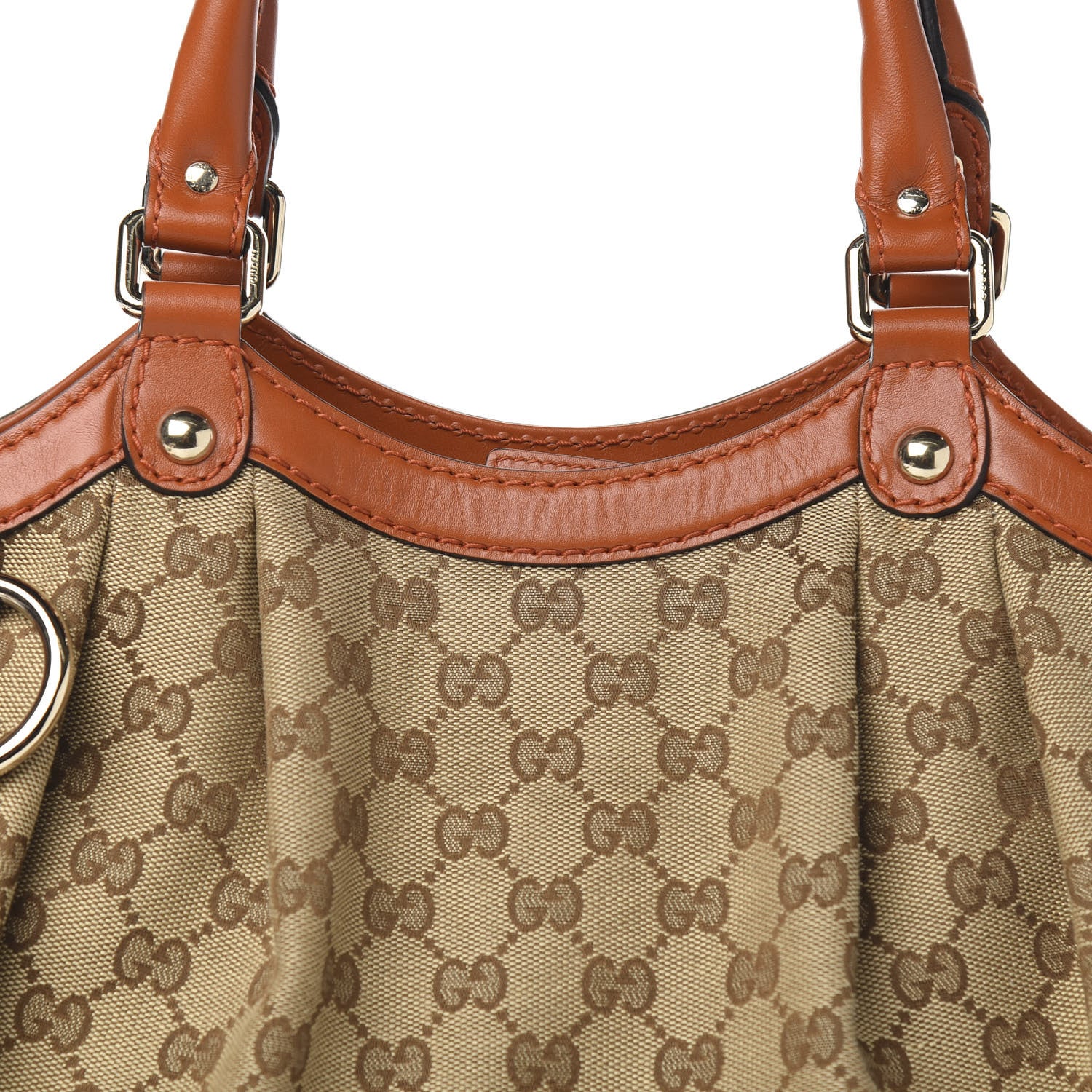 Gucci Monogram Medium Sukey Tote Orange 9 of 9