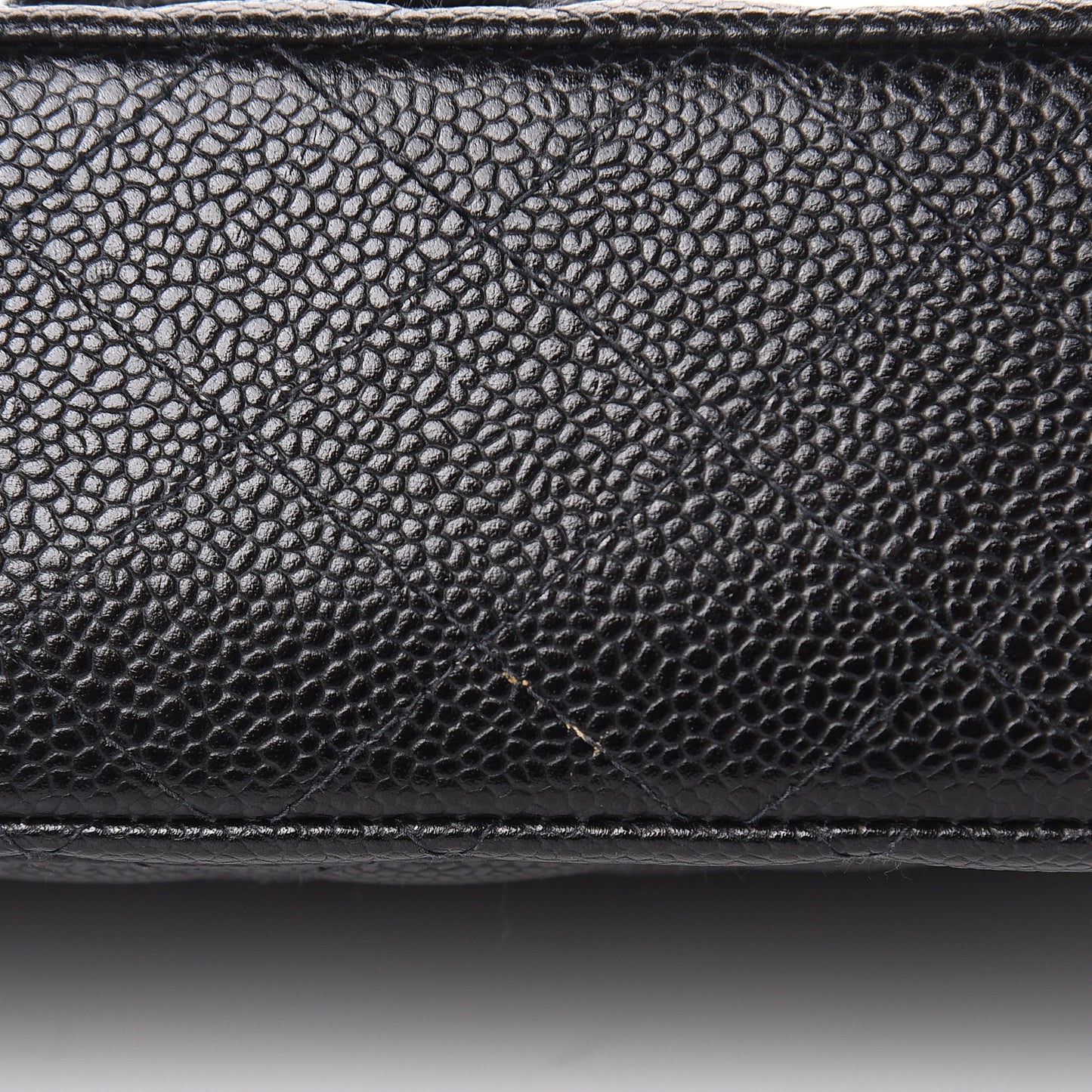 Caviar Quilted Small Double Flap Black
