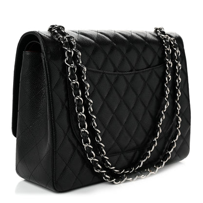Chanel Caviar Quilted Maxi Double Flap Black 3 of 12