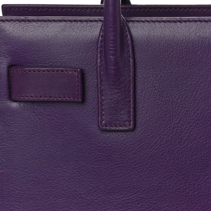 Saint Laurent Calfskin Nano Sac De Jour Purple 10 of 12