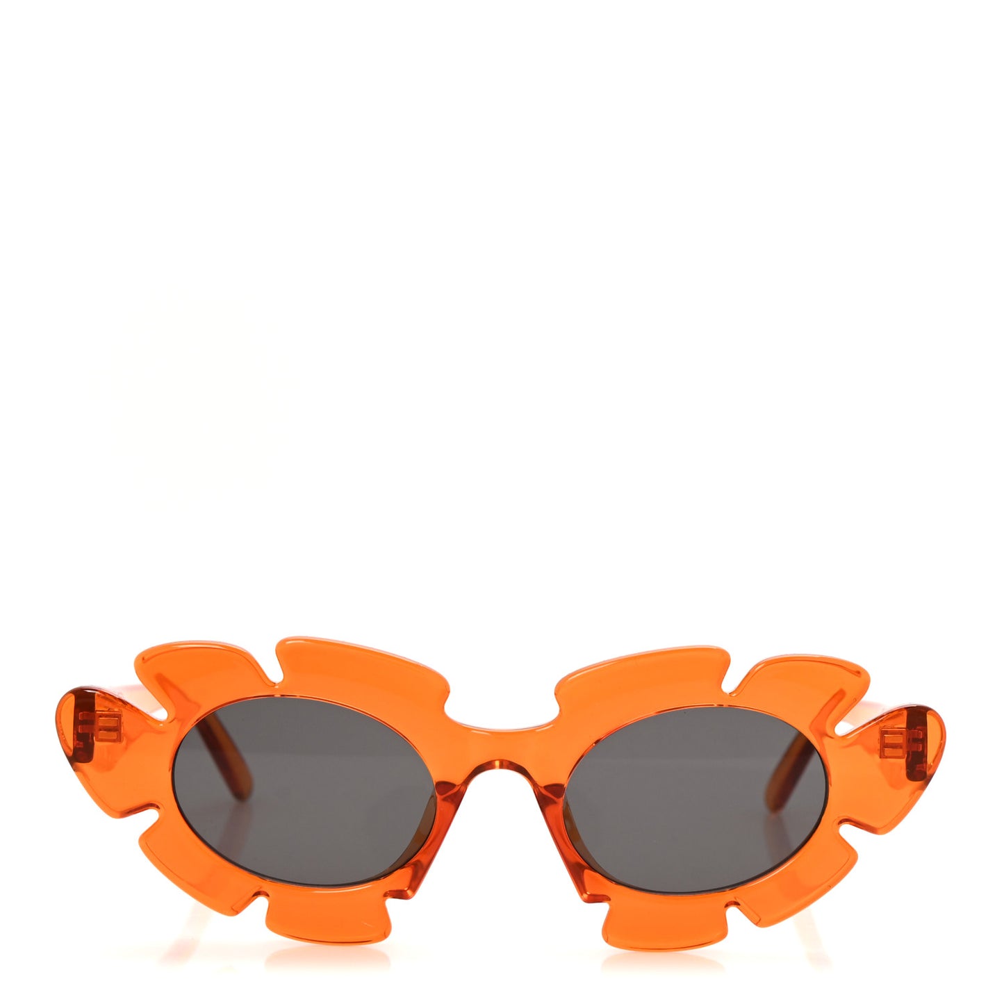 Acetate Nylon Flower Sunglasses LW40088U Transparent Orange