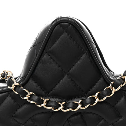 Chanel Lambskin Quilted Walk of Fame Star Bag Black 8 of 11