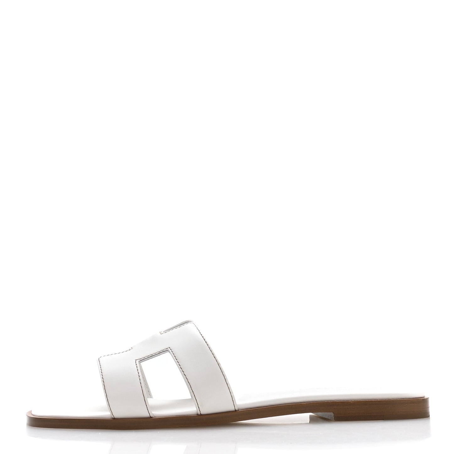 Box Calfskin Oran Sandals 39.5 White