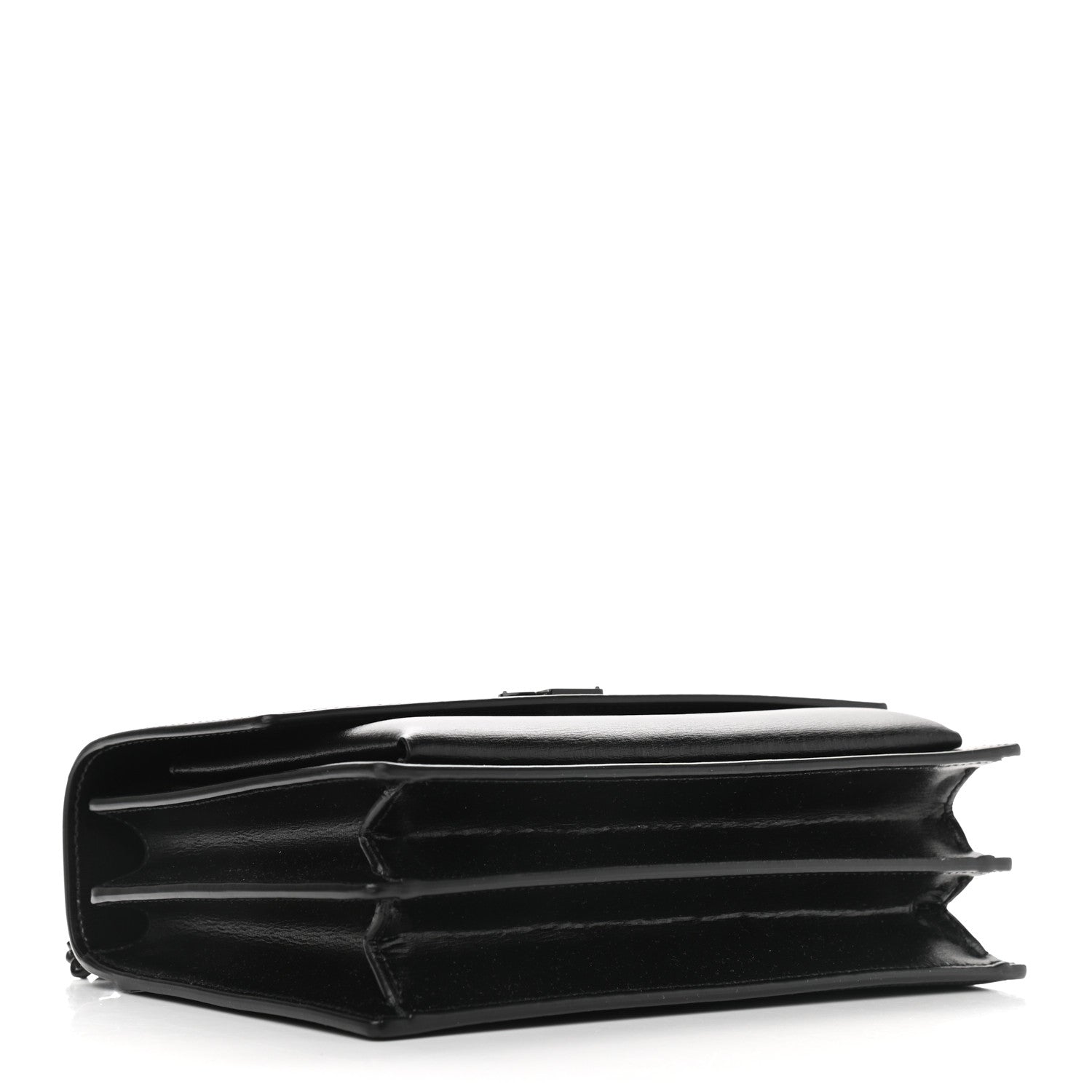Saint Laurent Calfskin Large Monogram Sunset Black 4 of 8