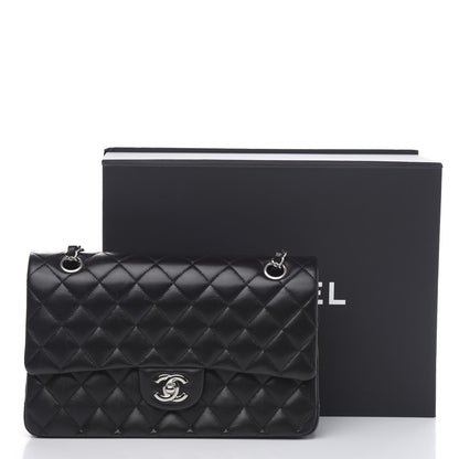 Chanel Lambskin Quilted Medium Double Flap Black 17 of 17