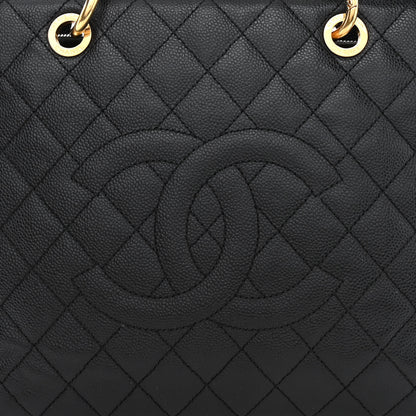 Chanel Caviar Quilted Grand Shopping Tote GST Black 8 of 10