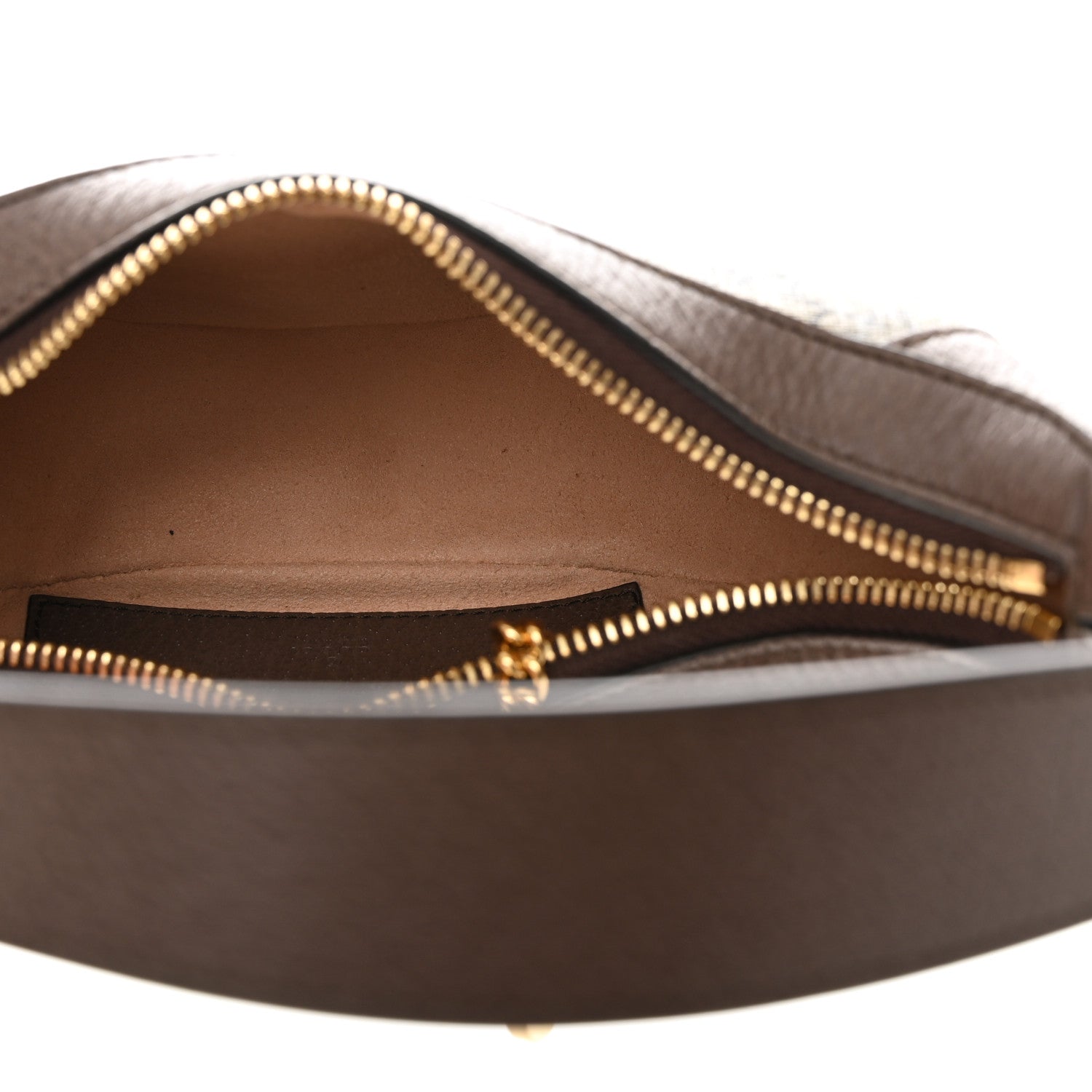 Gucci GG Supreme Monogram Textured Calfskin Web Mini Ophidia Half Moon Hobo Beige Ebony New Acero 5 of 10