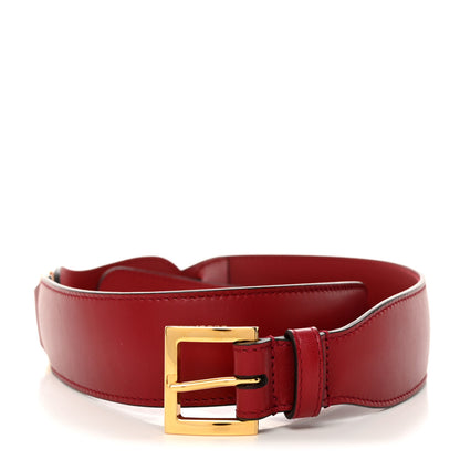 Gucci Efesto Leather Horsebit 25mm Belt 70 28 New Cherry Red 1 of 6