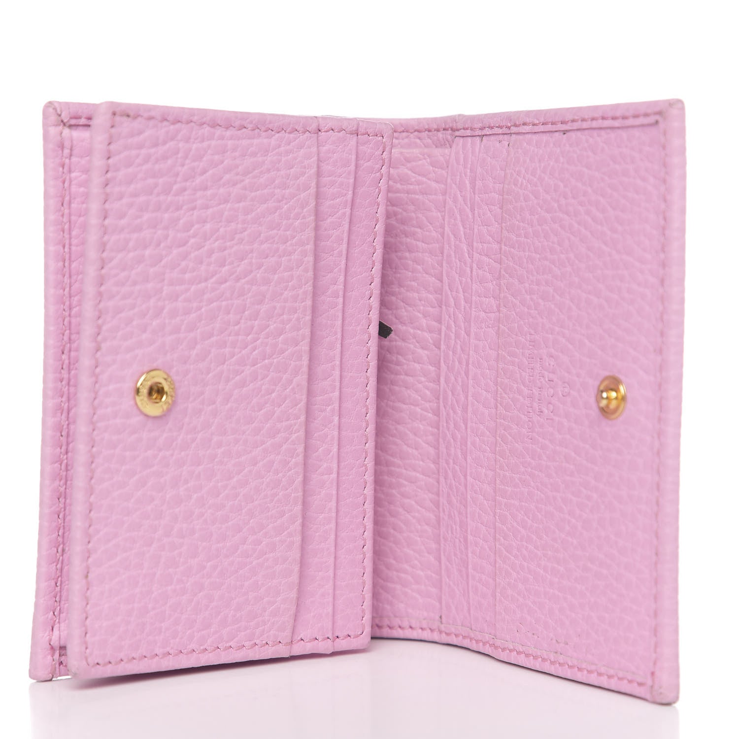Gucci Dollar Calfskin Bosco Card Case Wallet Malva 4 of 7