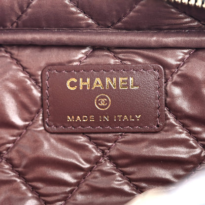 Chanel Caviar Quilted Toiletry Case With Chain Black 6 of 8