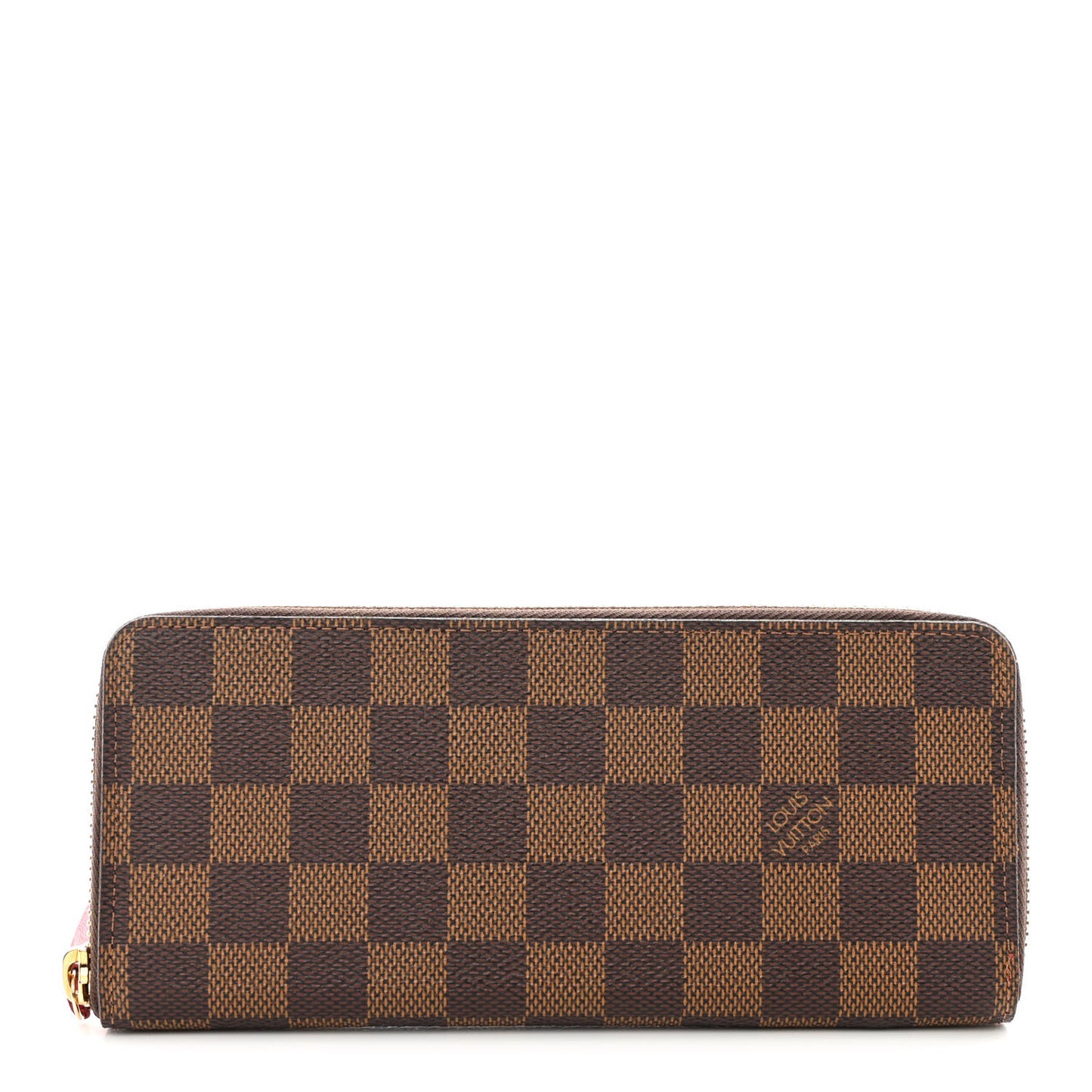 Damier Ebene Clemence Wallet Cherry