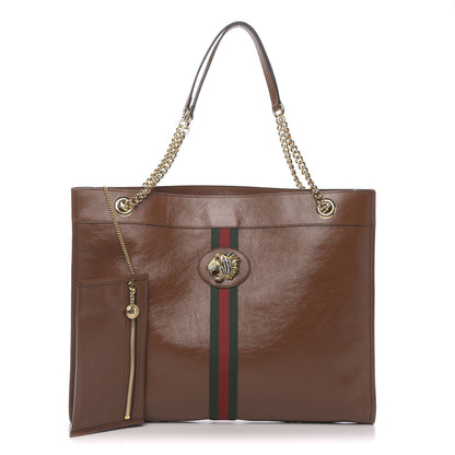 Gucci Calfskin Large Rajah Chain Tote Cuir 1 of 10