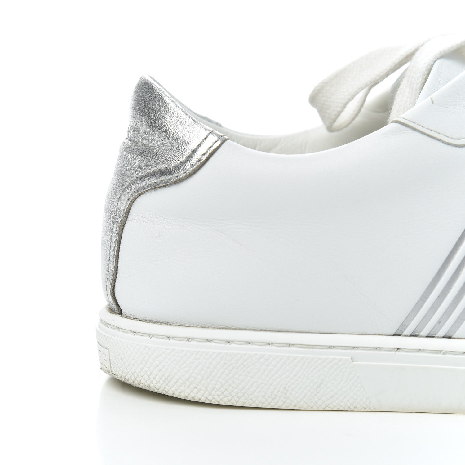 Hermes Nappa Womens Avantage Sneakers 39.5 White Argent 15 of 24