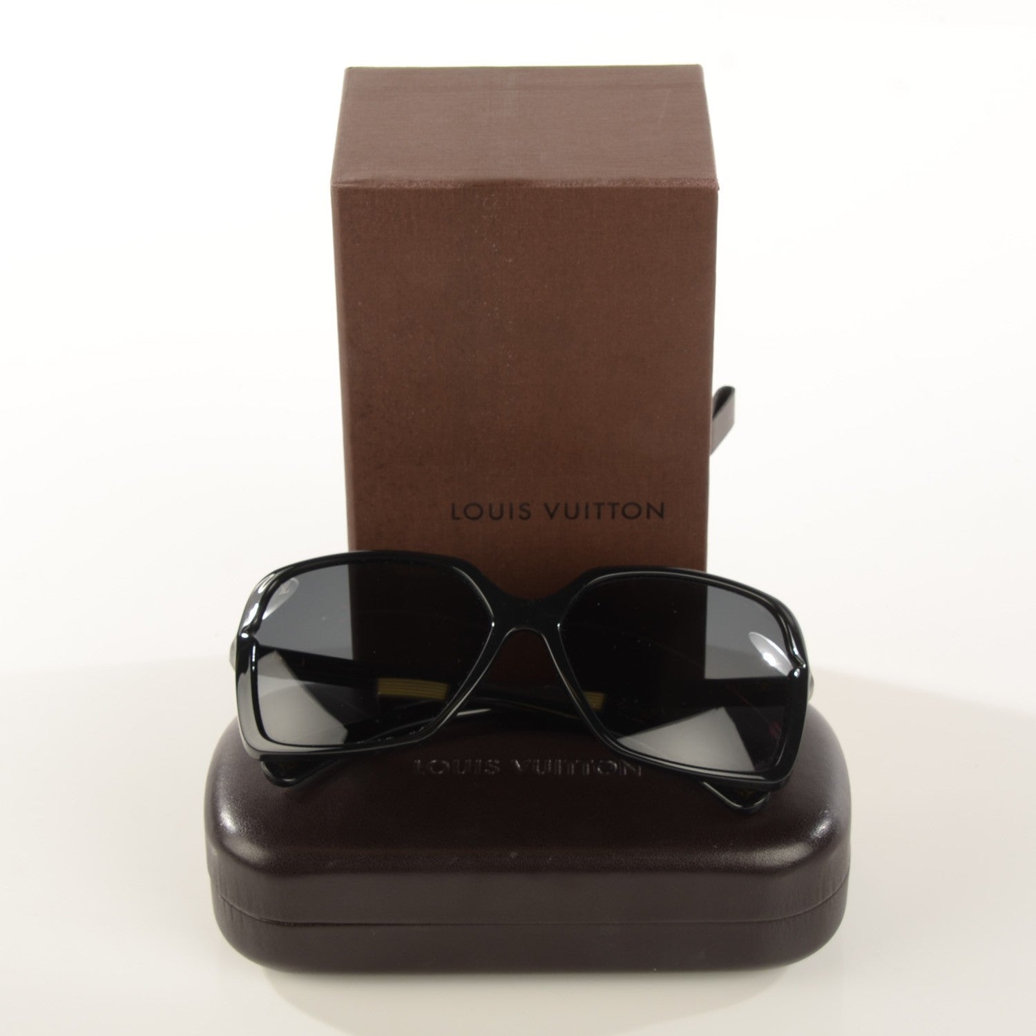 Louis Vuitton Flore Carre Sunglasses Z0287W Black 5 of 11