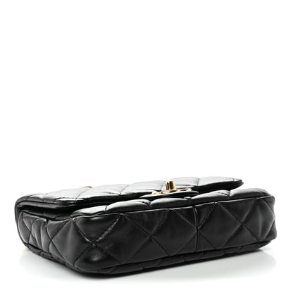 Chanel Lambskin Quilted Small Funky Town Flap Black 4 of 10