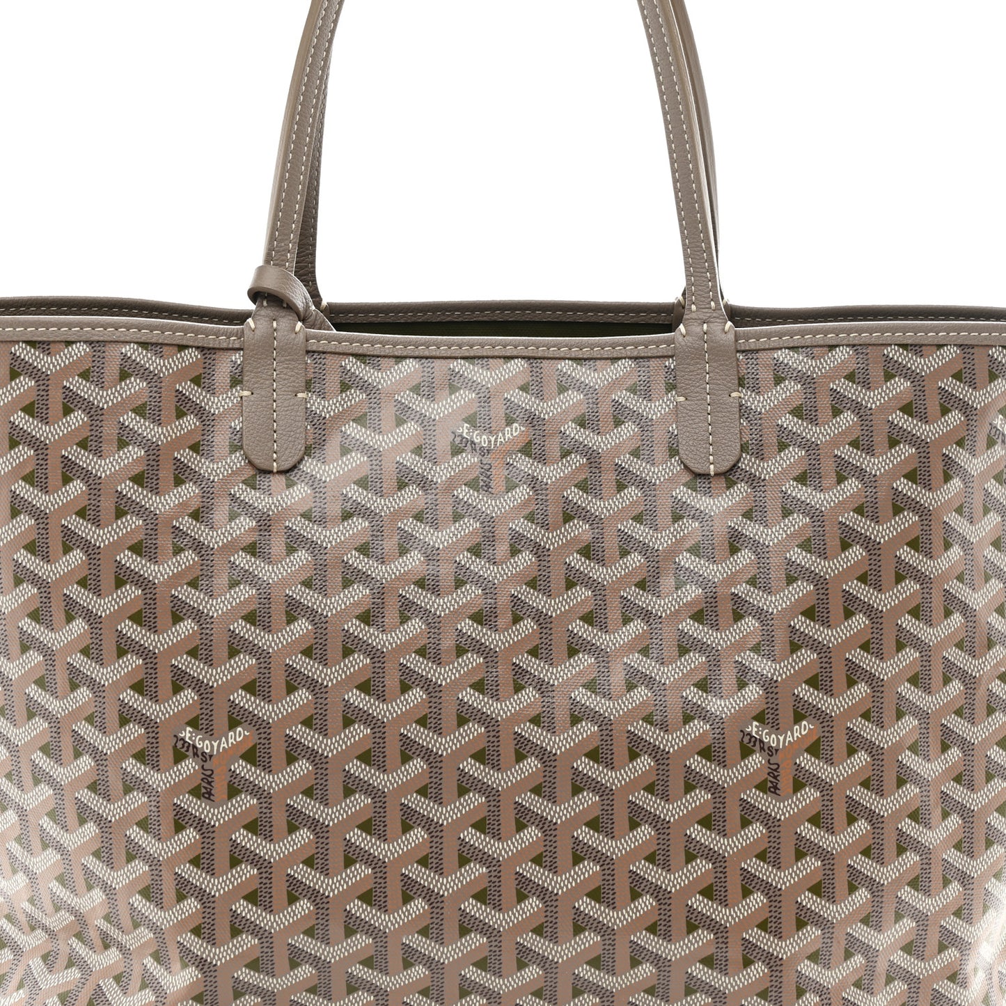 Goyardine Saint Louis Claire Voie PM Grege Khaki