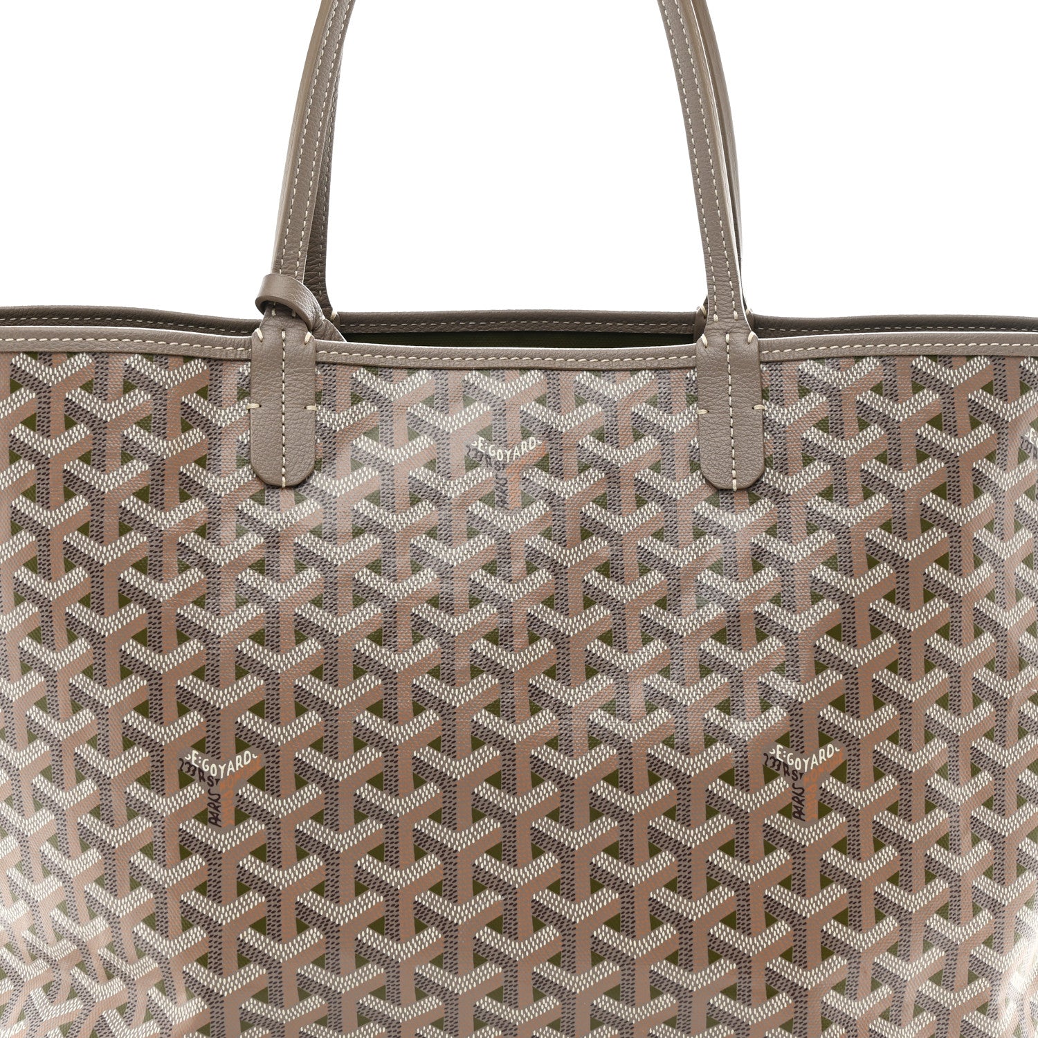 Goyard Goyardine Saint Louis Claire Voie PM Grege Khaki 9 of 11