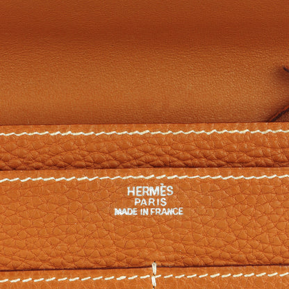 Hermes Togo Dogon Duo Wallet Gold 6 of 9
