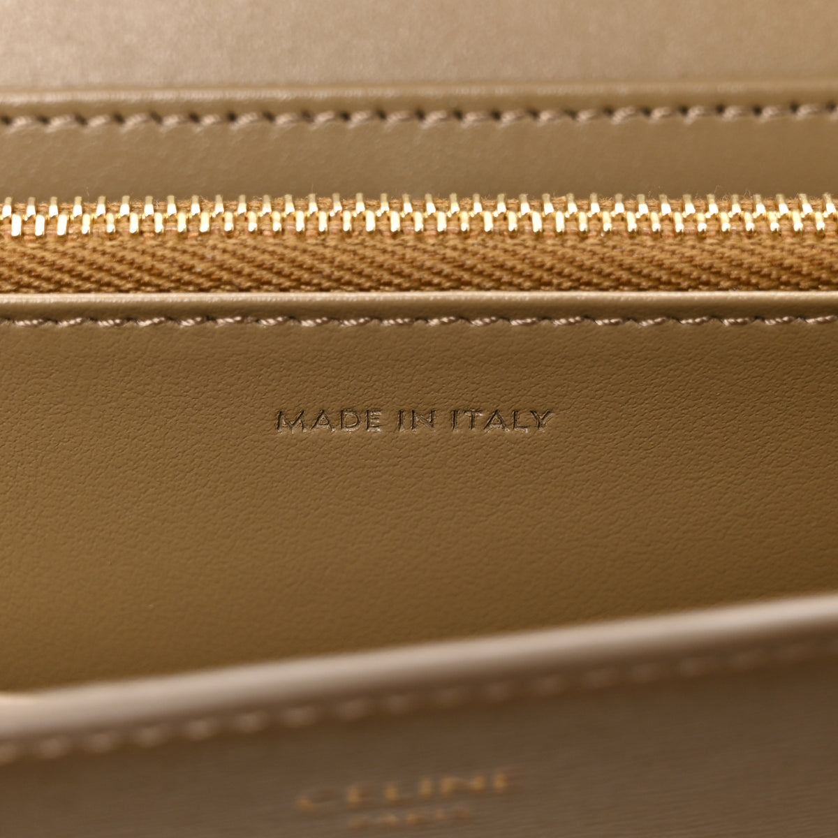 Celine Shiny Calfskin Long Triomphe Wallet DarK Sepia 7 of 9