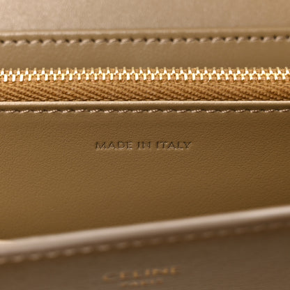 Celine Shiny Calfskin Long Triomphe Wallet DarK Sepia 7 of 9