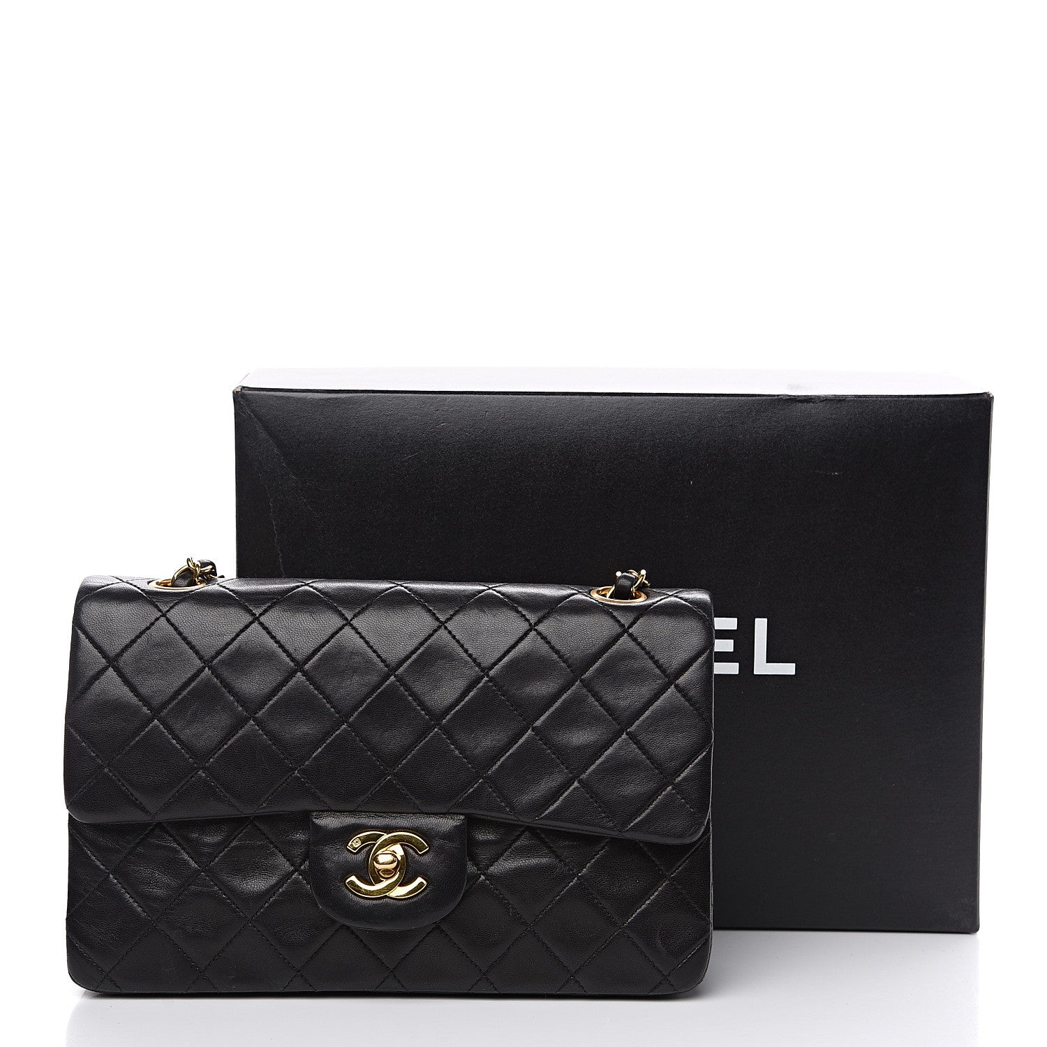 Chanel Lambskin Quilted Small Double Flap Black 16 of 16