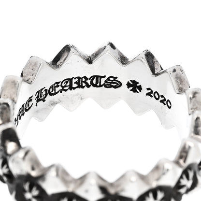 Chrome Hearts Sterling Silver CH Plus Punk Band Ring 60 9 5 of 5