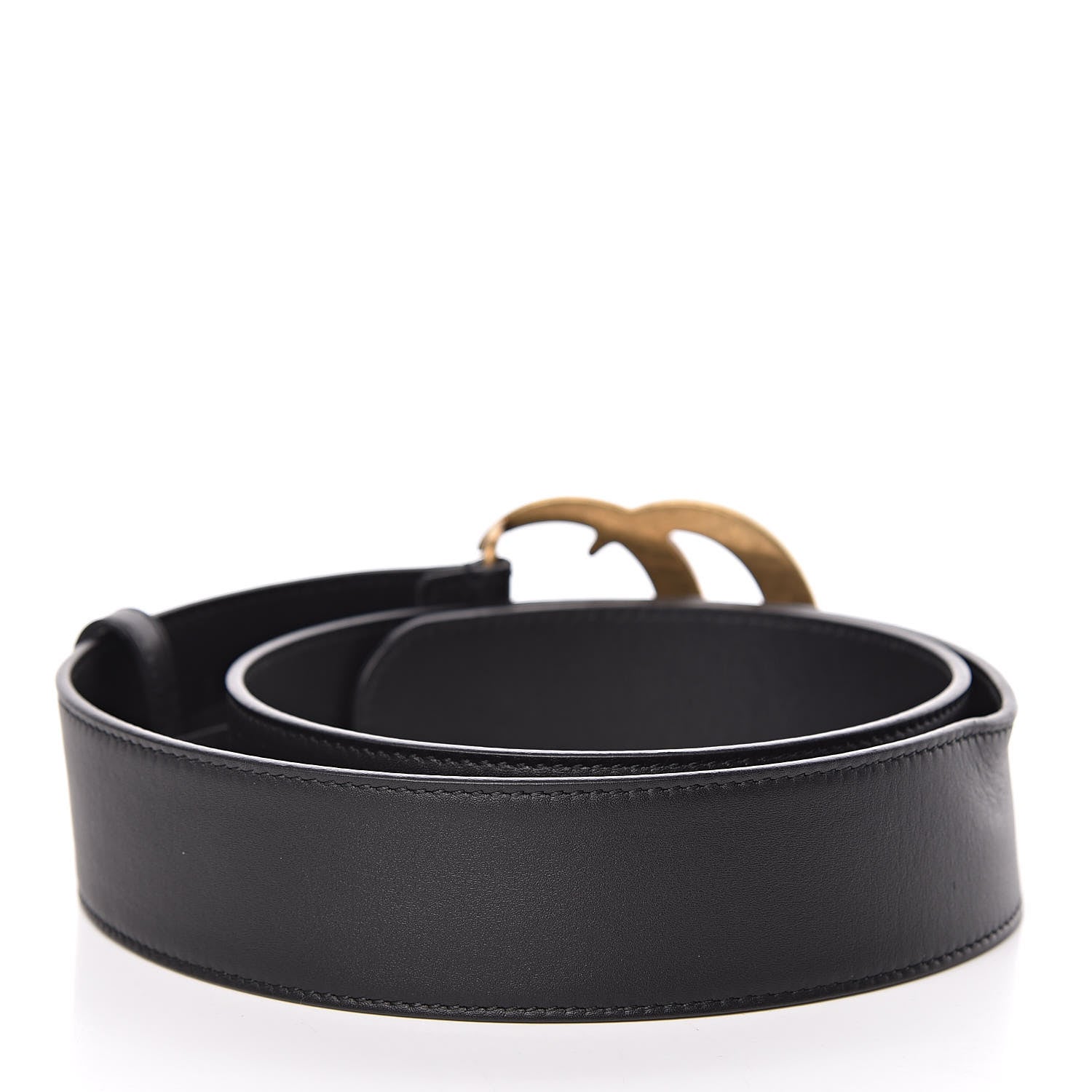 Gucci Calfskin Double G 40mm Belt 80 32 Black 3 of 7