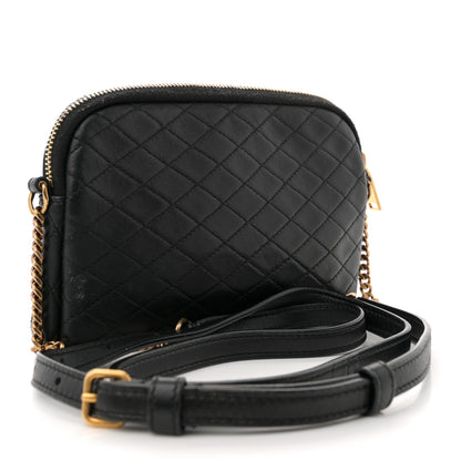 Saint Laurent Lambskin Quilted Gaby Zipped Pouch Black 3 of 12