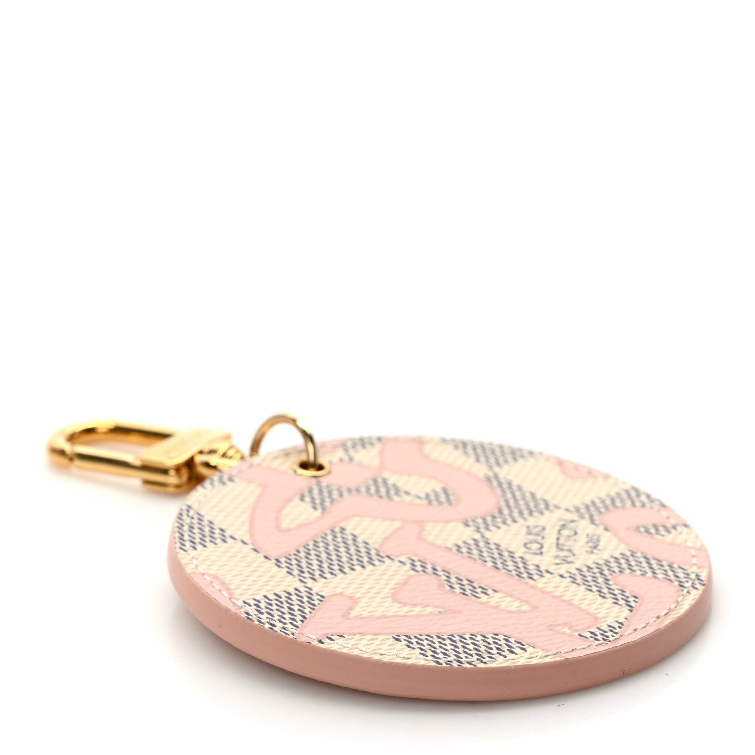 Louis Vuitton Damier Azur Tahitienne Bag Charm Key Ring 3 of 3
