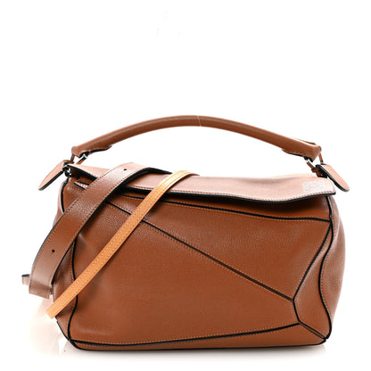 Loewe Calfskin Medium Puzzle Bag Tan 1 of 9