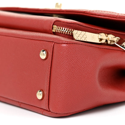 Chanel Caviar Quilted Medium Business Affinity Flap Red 10 of 12